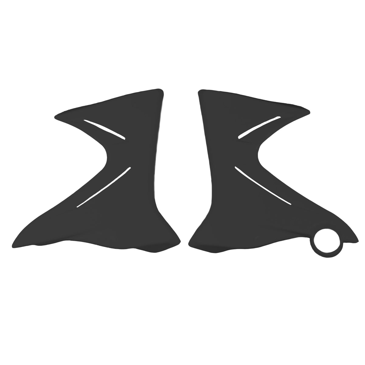 JUEGO TAPAS DE TANQUE XTZ125 NEGRA