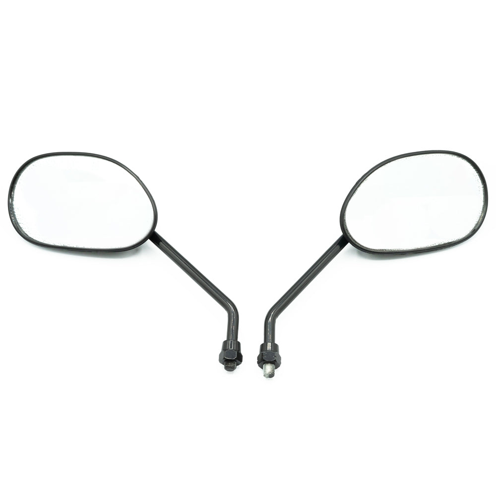 JGO ESPEJOS OVALADO D-RI/I-RD 10MM HONDA ECO DELUXE / C100 WAVE/ YAMAHA YBR125