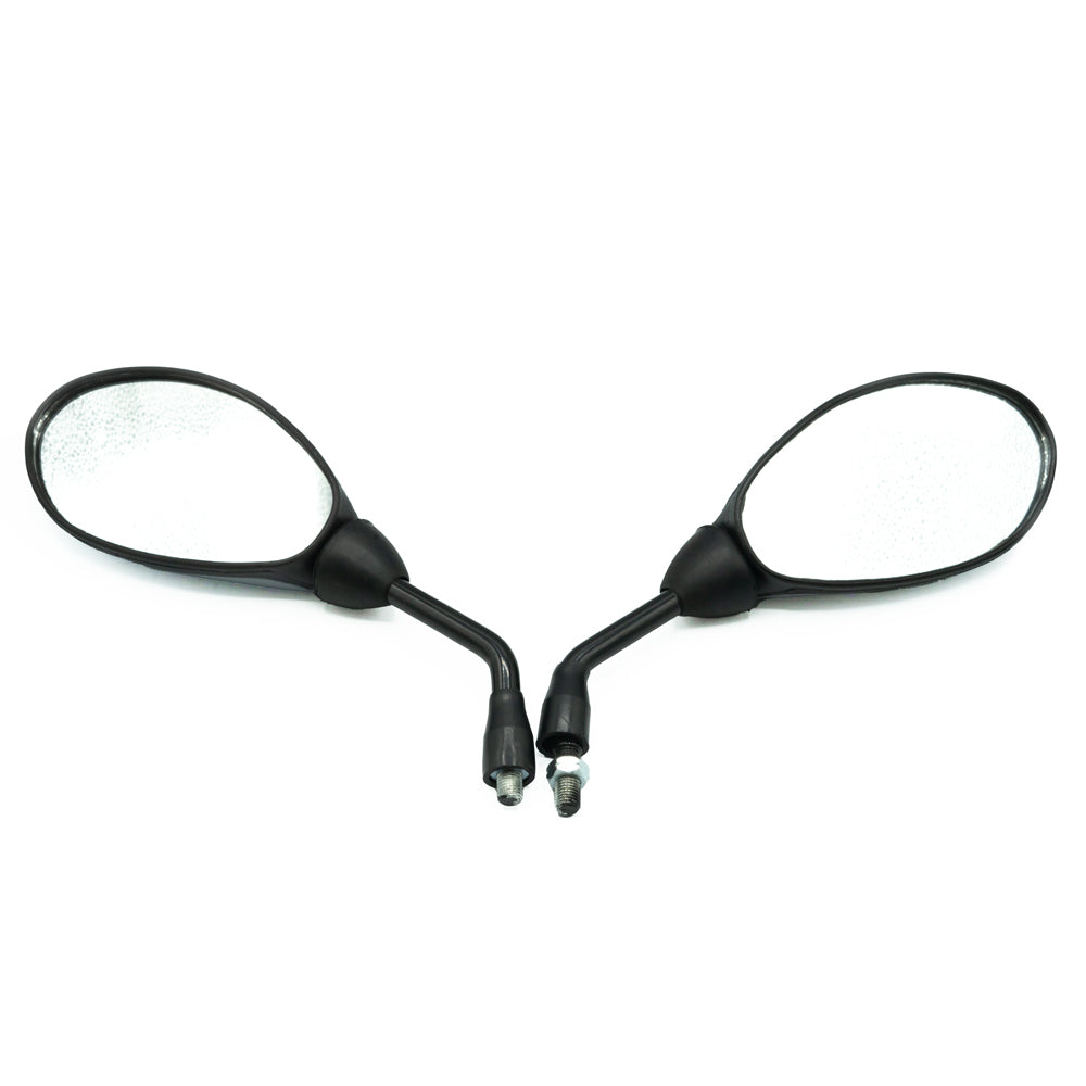 JGO ESPEJOS OVALADO TAPA GRIS D-RI/I-RD 10MM TVS-100 SPORT GRIS.