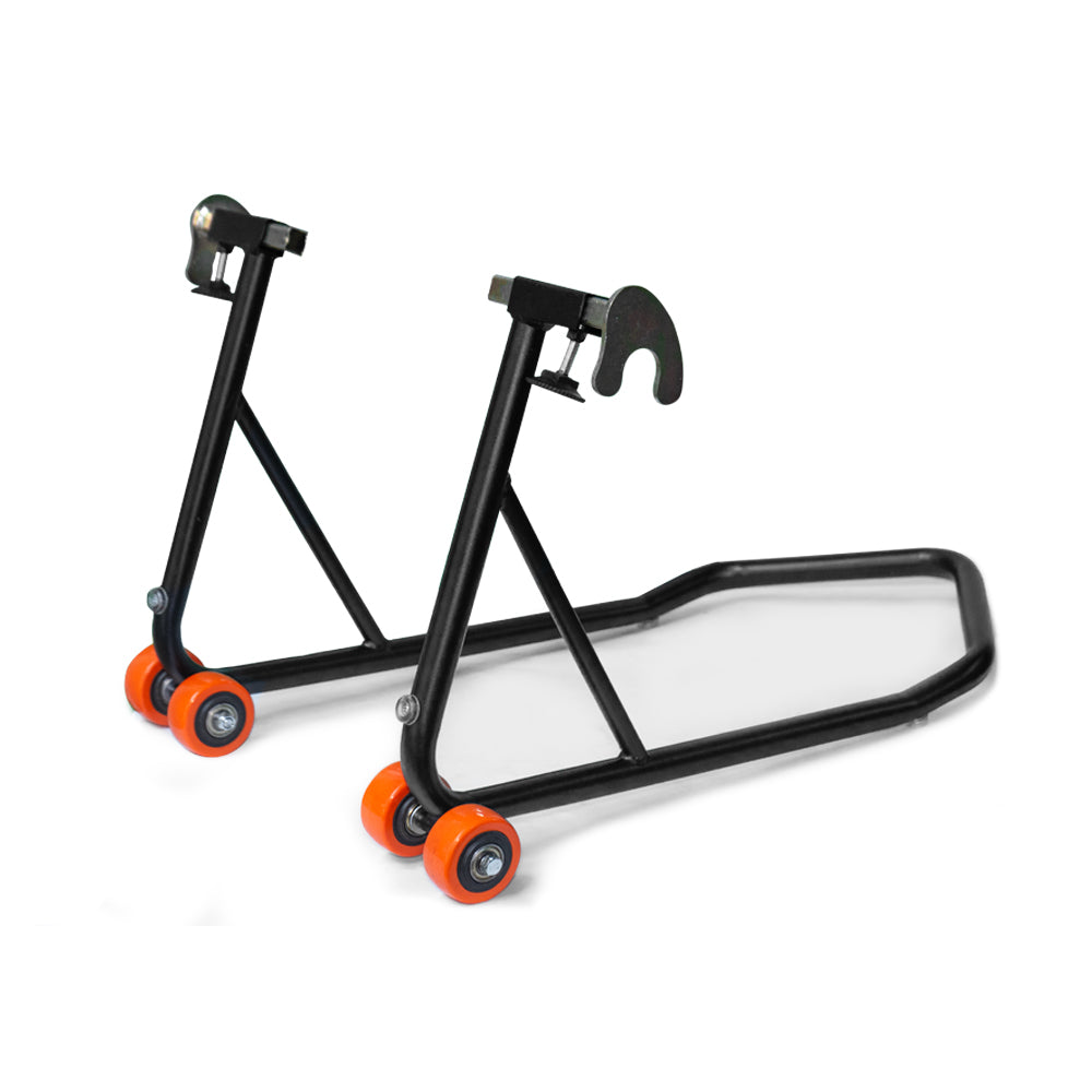 CABALLETE SOPORTE PARA MOTO DOBLE RUEDA NEGRO SPOOL