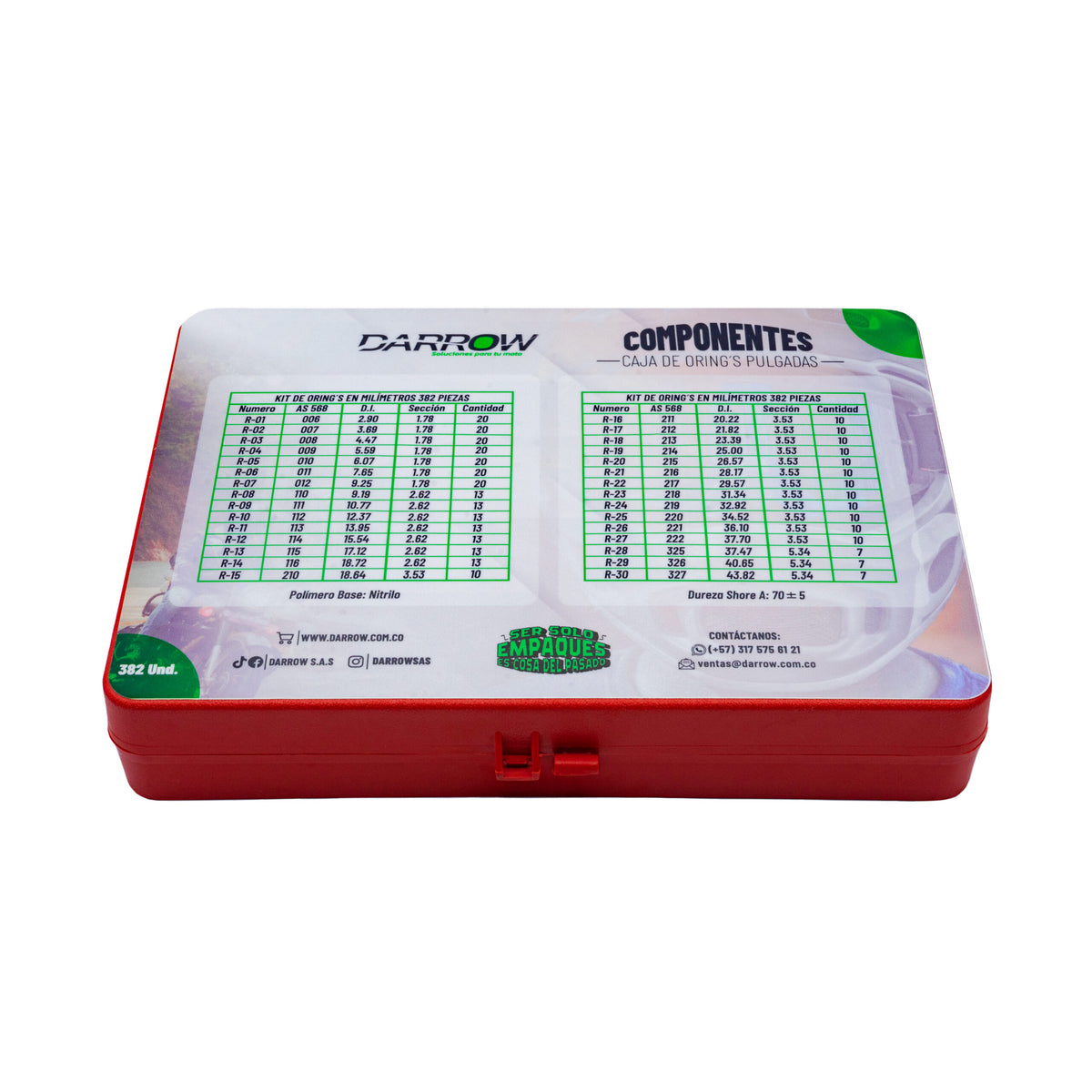 KIT DE ORING PULGADAS