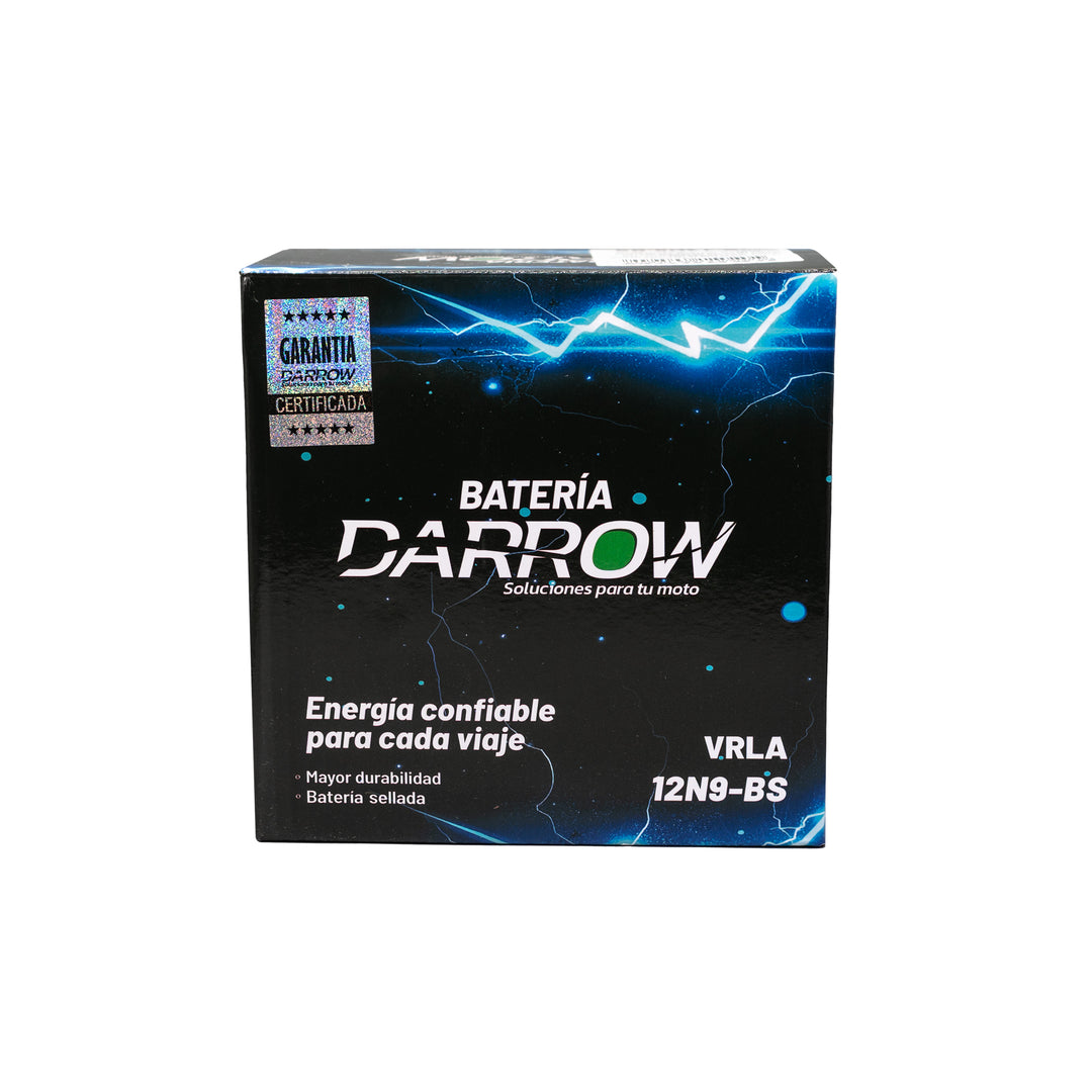 BATERIA 12N9-BS PLUS PX 150/PULSAR 180-II-UG/PULSAR 200/PULSAR 220/CM200/JH150/XY200 SUPERBIKE/TVS-180-APACHE /TVS-200-APACHE