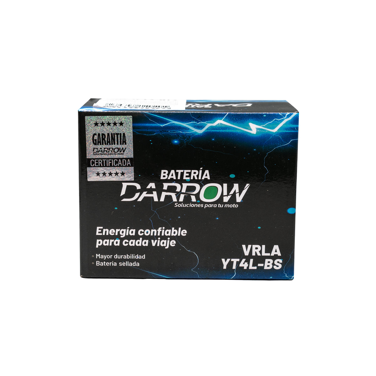 BATERIA YT4L-BS PLATINO/ECO100/SPLENDOR/DASH-110/DASH5/XPULSE/C90/C100BIZ/C100WAVE/CB110/NXR125BROS/CG125/JL90/KLX110/KMX125/ZX130/VICT0R150M-S/LETS110/TS125 CR FD/AXIS/CRYPTONT115FI