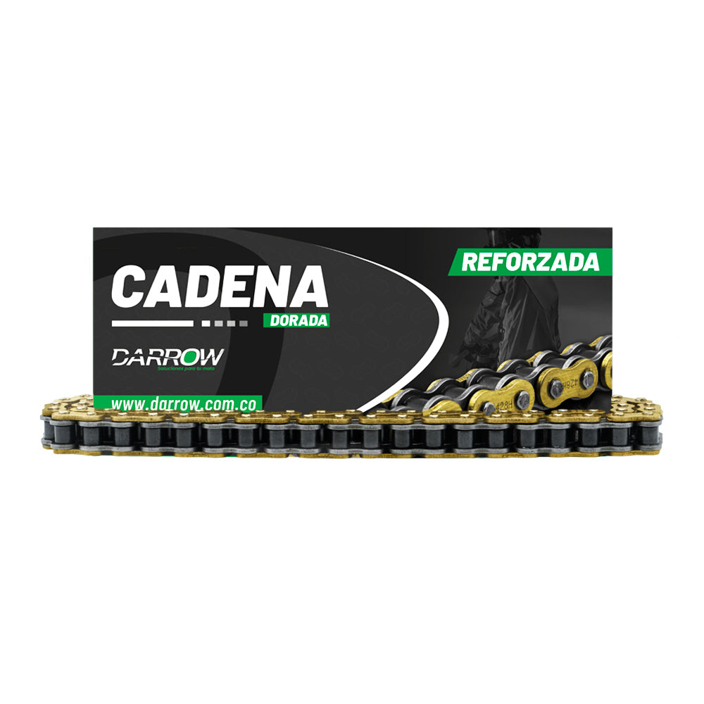 CADENA 428H-124L REFORZADA DORADA